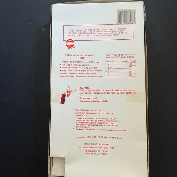 VTG 80s Kurt Adler Capiz Tree Topper Electrified Double Silver/White North Star - Picture 10 of 12